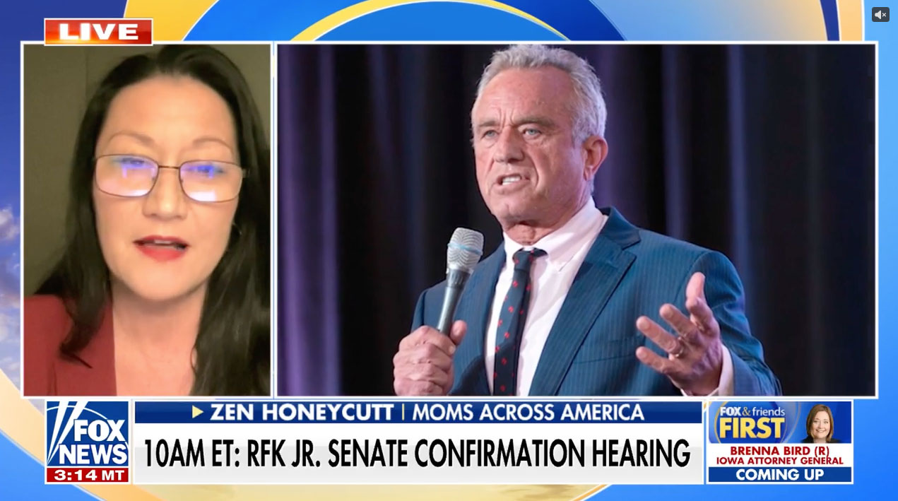 Zen Honeycutt on Fox News discussing RFK Jr confirmation hearing